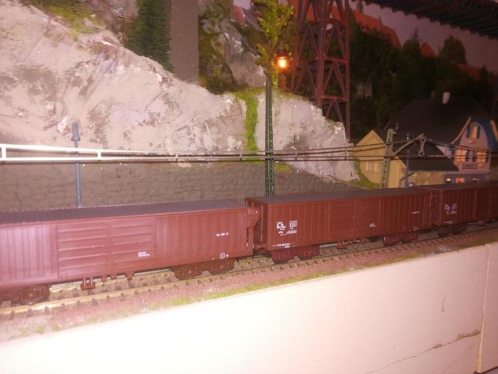 6 Teamwagens NMBS Lima 303185, Hobby en Vrije tijd, Modeltreinen | H0, Zo goed als nieuw, Wagon, Gelijkstroom of Wisselstroom