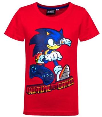 Sonic T-shirt - Rood - Maat 104 beschikbaar voor biedingen