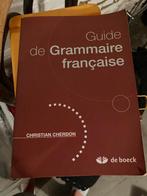 Guide de grammaire française, Livres, Livres scolaires, Secondaire, De boeck, Utilisé, Enlèvement ou Envoi