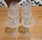 Set van 8 stervormige glazen Cristal Val St Lambert, Antiek en Kunst, Ophalen