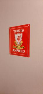 Plaque en métal This is Anfield, Comme neuf, Enlèvement ou Envoi