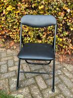 Klapstoel - zwart 4 stuks, Huis en Inrichting, Stoelen, Ophalen, Gebruikt, Zwart
