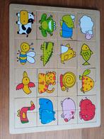 Houten puzzel, Kinderen en Baby's, Speelgoed | Kinderpuzzels, Ophalen of Verzenden, Gebruikt