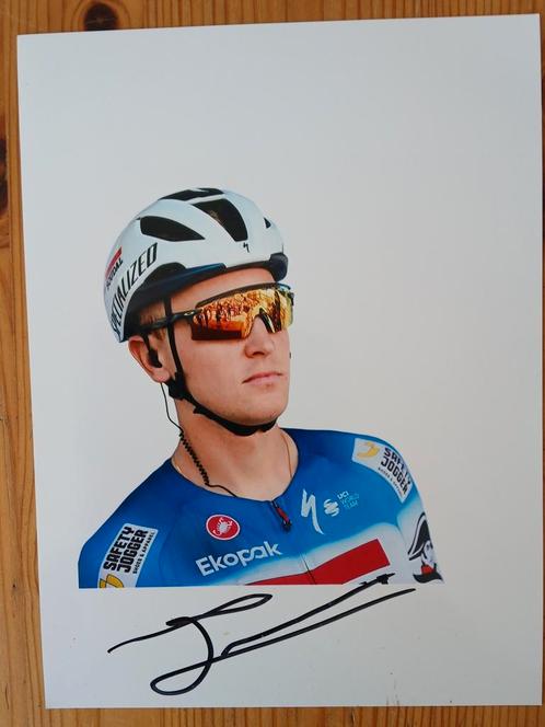 Gesigneerde foto van Tim Merlier., Sport en Fitness, Wielrennen, Nieuw, Verzenden