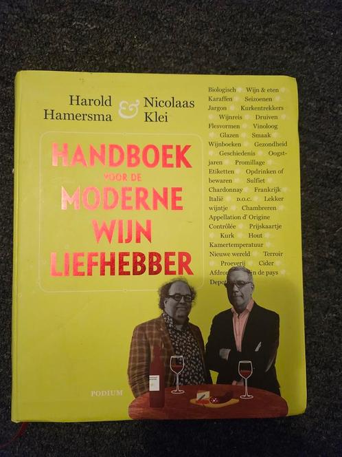 Harold Hamersma - Handboek voor de moderne wijnliefhebber, Boeken, Kookboeken, Ophalen of Verzenden