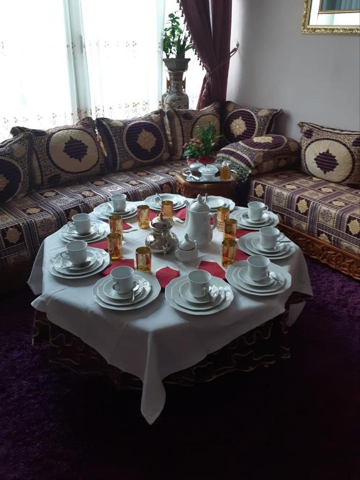 Salon arabe, Maison & Meubles, Fauteuils, Comme neuf, Bois, Moins de 75 cm, Enlèvement