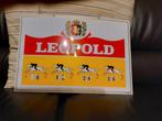 Reclamebord van brouwerij Leopold. 1976, Utilisé, Enlèvement ou Envoi, Panneau publicitaire