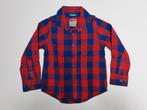 Mt 98-104 Blauw rood geruit hemd, Kinderen en Baby's, Kinderkleding | Maat 98, Overhemd of Blouse, Ophalen of Verzenden, Zo goed als nieuw