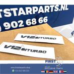 V12 BITURBO zijscherm EMBLEEM LOGO BADGE Mercedes BI TURBO 6, Ophalen of Verzenden, Gebruikt, Voor, Mercedes-Benz