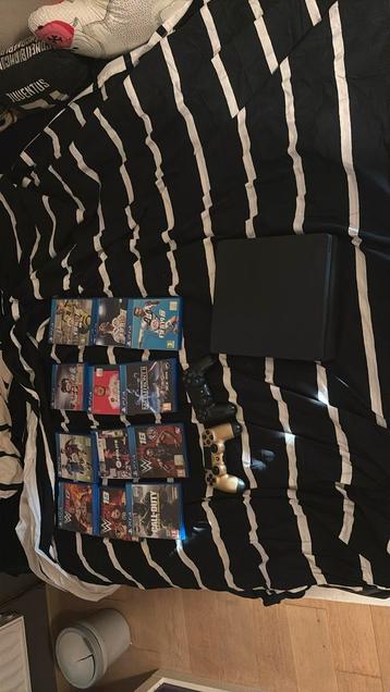 Ps4 avec 2 manettes et 12 jeux, Enlèvement ou Envoi, Utilisé