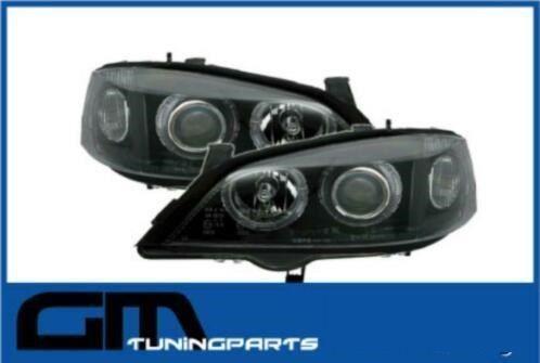 # Angel eyes koplampen opel astra G # zwarte uitvoering, Auto-onderdelen, Verlichting, Opel, Nieuw, Ophalen of Verzenden