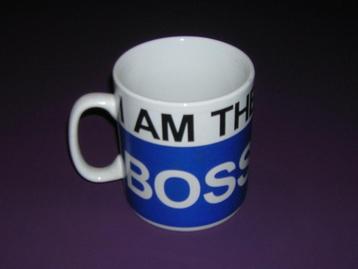 Grote mok I AM THE BOSS      beschikbaar voor biedingen