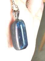 Pendentif en kyanite naturelle en argent 925, Neuf, Enlèvement ou Envoi, Avec pierre précieuse, Argent