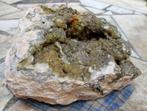 groot blok CALCIET met PYRIET uit Duitsland  24 KG!!!! XXL, Verzamelen, Ophalen of Verzenden, Mineraal