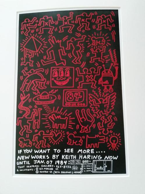 Keith Haring - If You Want to See More....  1984, Antiquités & Art, Art | Lithographies & Sérigraphies, Enlèvement ou Envoi