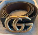 Lederen riem zwart GG, Ophalen, Zo goed als nieuw, Zwart