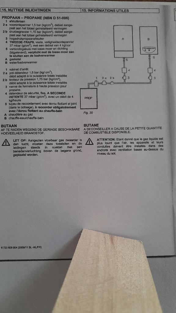 Junkers gasdoorstromer, Doe-het-zelf en Bouw, Chauffageketels en Boilers, Gebruikt, Boiler, Aardgas, Minder dan 20 liter, 6 t/m 10 jaar oud