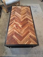 Industriële salontafel rechthoekig 120x60 cm, Ophalen, Gebruikt, 100 tot 150 cm, 50 tot 100 cm
