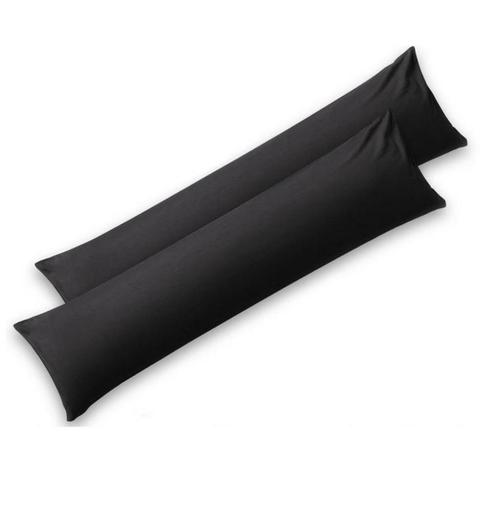XL Lang kussen 180 x 45 cm 2persoons Zijslapers + Hoes sloop, Huis en Inrichting, Slaapkamer | Beddengoed, Nieuw, Kussen, Zwart