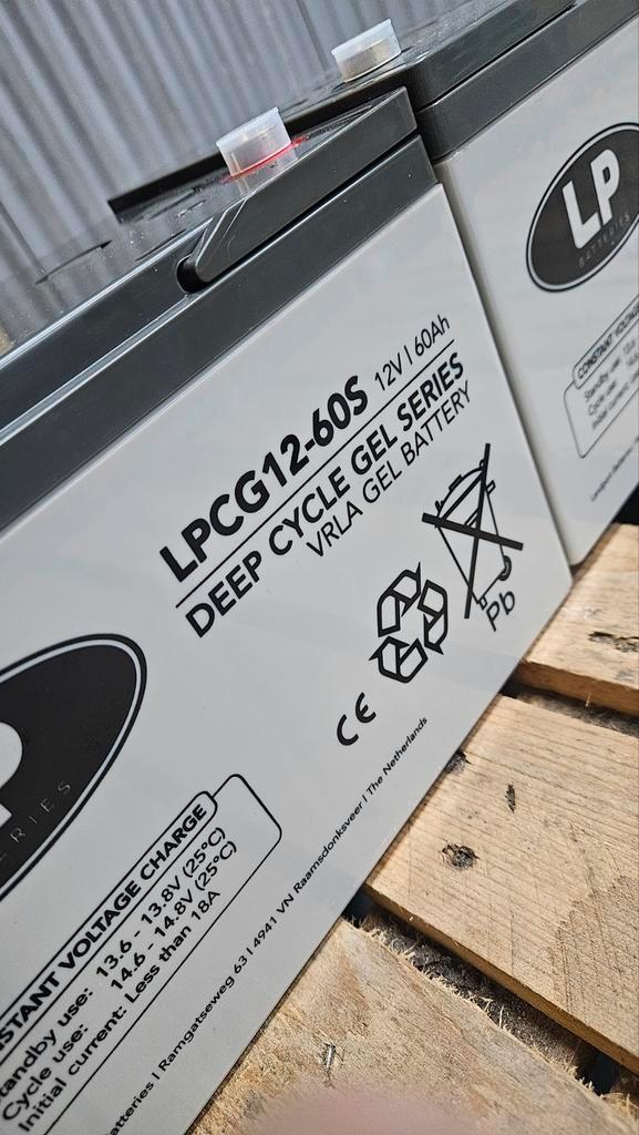 Nieuwe LP 12v 60ah gel accu's / deep cycle accu's, Autos : Pièces & Accessoires, Batteries & Accessoires, Neuf, Enlèvement