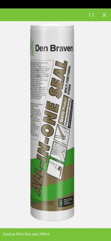  kit Zwaluw All-in-one Seal 290ml - Zwart beschikbaar voor biedingen