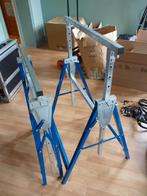 2 TRETEAUX METAL REGLABLES, Enlèvement, Utilisé, Autres types