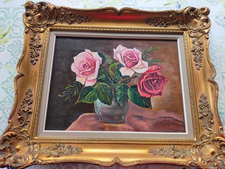 Mooie schilderij op doek gesigneerd CClaes., Antiquités & Art, Art | Peinture | Classique, Enlèvement