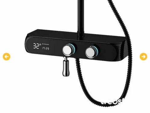 NIEUWE douchekraan opbouw regendouche met digitaal display, Doe-het-zelf en Bouw, Sanitair, Nieuw, Douche, Koper, Inox, Ophalen of Verzenden