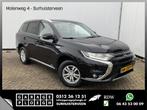 Mitsubishi Outlander 2.0 PHEV Navi Camera Clima Leer/Alca Bu, Auto's, Mitsubishi, Outlander, Zwart, Bedrijf, Hybride Elektrisch/Benzine