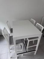 Tafel met 4 barkrukken, Huis en Inrichting, Ophalen, Zo goed als nieuw