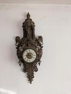 Antieke Bronzen Franse wandklok / cartelklok – ca. 1900, Antiek en Kunst, Antiek | Klokken, Ophalen