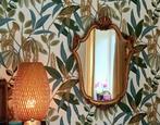 MIROIR ANCIEN A MOULURES "COQUILLE STYLE BAROQUE", Antiek en Kunst, Antiek | Spiegels, Ophalen