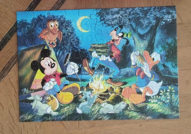 Mickey Kids puzzel van 70 stukjes (Disney copyright), Kinderen en Baby's, Speelgoed | Kinderpuzzels, Gebruikt, 6 jaar of ouder