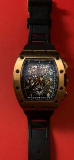Richard Mille ( heren horloge )., Handtassen en Accessoires, Horloges | Heren, Polshorloge, Kunststof, Zo goed als nieuw, Goud