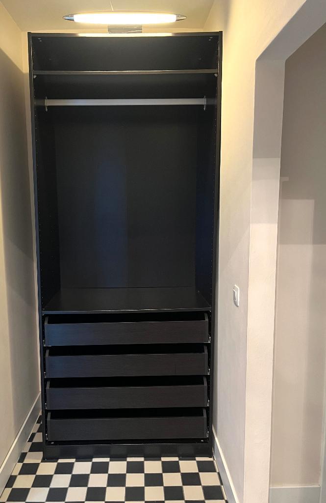 Zeer handige vestiairekast PAX, Ikea. Hanggedeelte + lades., Huis en Inrichting, Kasten | Kleerkasten, Zo goed als nieuw, 200 cm of meer