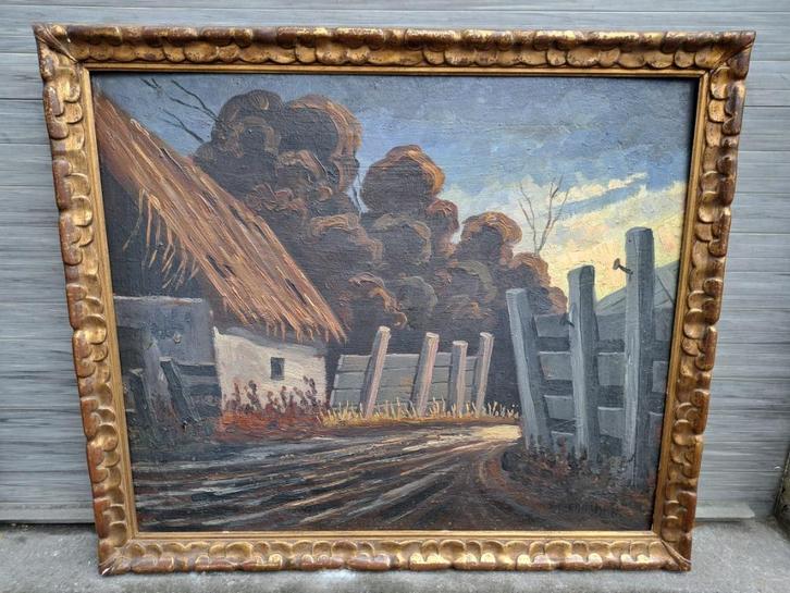 Huile sur panneau signe maurice vagh weinmann, Antiek en Kunst, Kunst | Schilderijen | Klassiek, Ophalen of Verzenden