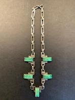 JAKOB BENGEL ART-DECO HALSKETTING., Ophalen, Overige materialen, Ketting