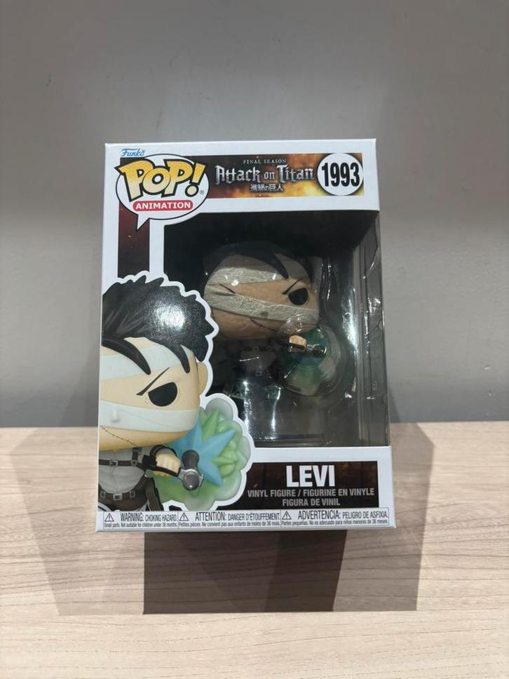 Levi (en attaque) #1993 Funko Pop ! L'Attaque des Titans, Collections, Jouets miniatures, Comme neuf, Enlèvement ou Envoi
