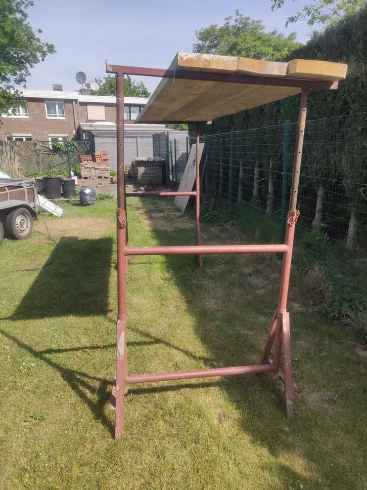 Steiger te koop, Doe-het-zelf en Bouw, Steigers, Zo goed als nieuw, Gevelsteiger, Minder dan 2 meter, Ophalen