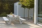 360cm picknicktafel "norma" in wit aluminium, Tuin en Terras, Ophalen, Zo goed als nieuw, Aluminium