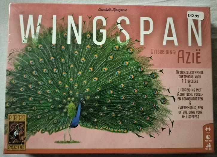 Wingspan uitbreiding Azie Nieuw en ongeopend, Hobby en Vrije tijd, Gezelschapsspellen | Bordspellen, Nieuw, Ophalen of Verzenden