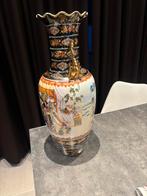 Vaas van Japans Satsuma aardewerk 60cm, Antiek en Kunst, Ophalen
