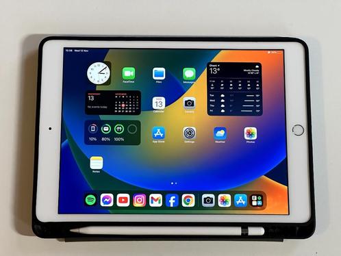 Apple iPad 8 + Pencil + Hoes, Computers en Software, Apple iPads, Gebruikt, Apple iPad, Wi-Fi, 10 inch, 32 GB, Grijs, Ophalen of Verzenden