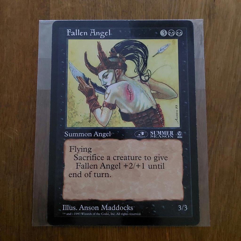 MAGIC THE GATHERING  - JUMBO CARD  - FALLEN ANGEL, Ophalen of Verzenden, Nieuw, Losse kaart