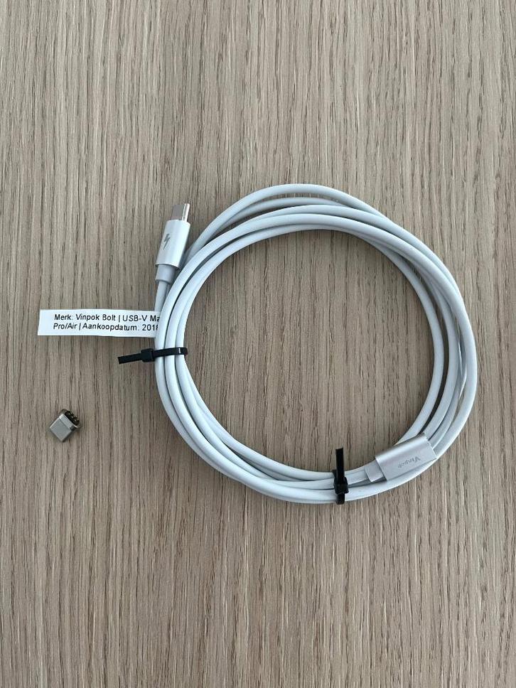 VINPOK BOLT USB-C naar USB-C kabel 87 watt 200 cm-magnetisch, Computers en Software, Pc- en Netwerkkabels, Ophalen of Verzenden