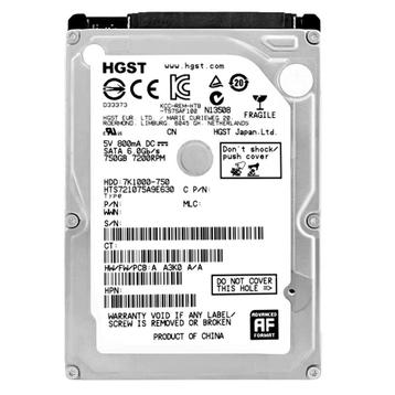 HGST 2,5 inch SATA 750 GB harde schijf beschikbaar voor biedingen