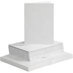 Witte kaarten met enveloppen 240gr 10,5x15cm 50 sets, Verzenden, Nieuw, Overige thema's, Overige typen