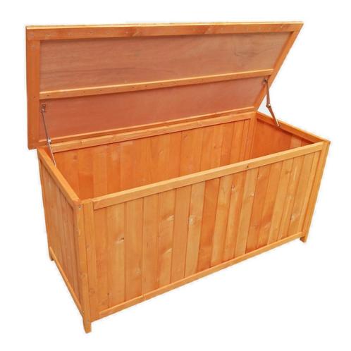 Houten opbergbox | 127 x 55 x 60 cm, Jardin & Terrasse, Accessoires mobilier de jardin, Neuf, Envoi