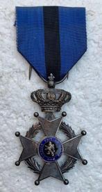 Medaille, Ridder in de Leopold-II Orde, MODEL 1908-1918, FR, Enlèvement ou Envoi, Armée de terre, Ruban, Médaille ou Ailes