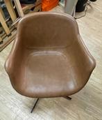 Lederen stoelen, Huis en Inrichting, Stoelen, Ophalen, Bruin, Leer, Zo goed als nieuw